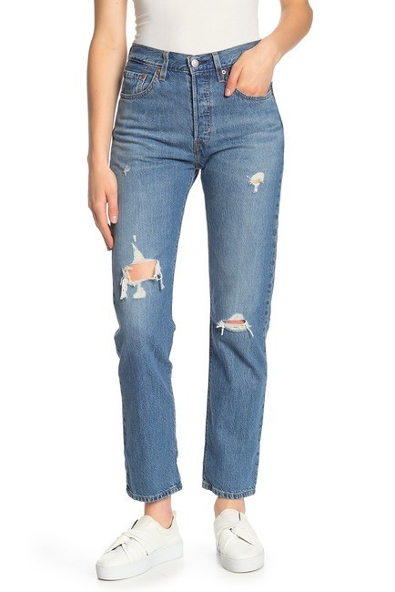 Levi's501 High Waist Distressed Jeans | Nordstrom Rack