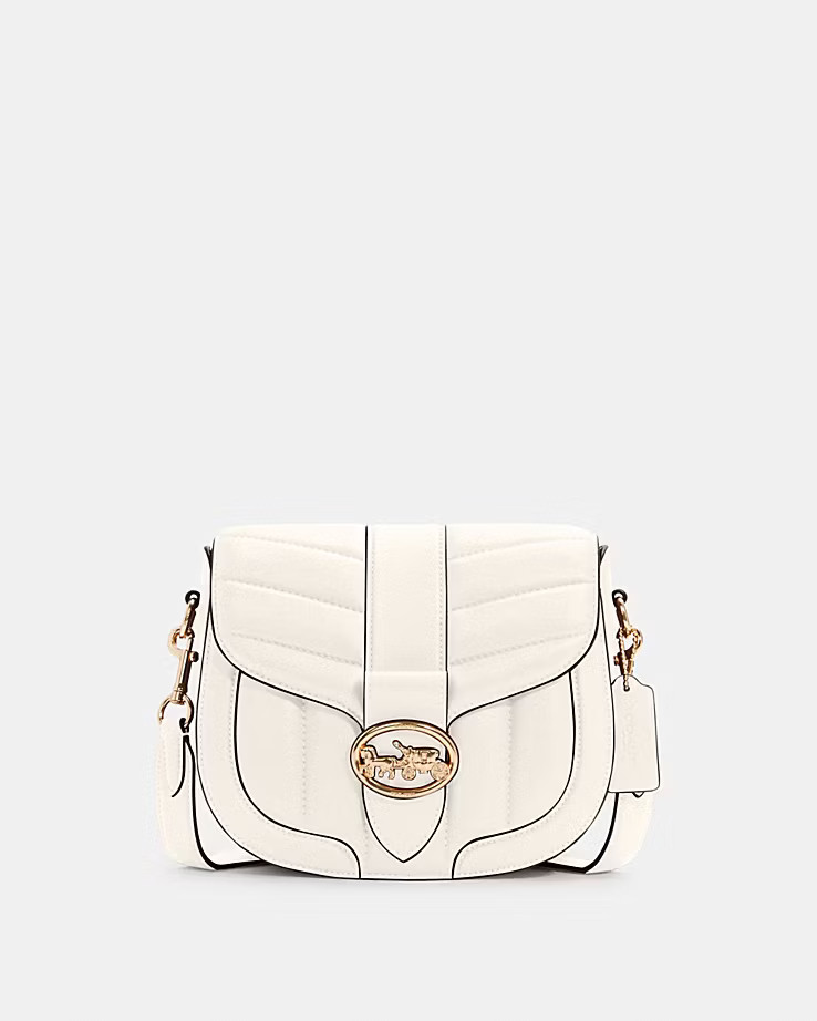 Georgie Saddle Bag With Quilting | Coach Outlet US