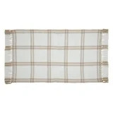 My Texas House Tan Check Fringe Indoor/Outdoor Layering Rug, 24" x 38" - Walmart.com | Walmart (US)