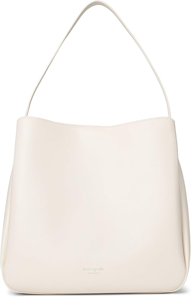 kate spade new york Grace Fine Grain Leather Large Hobo | Amazon (US)