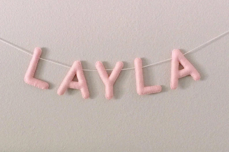 Name Garland, Customizable Felt Garland, Name Garland for Nursery, Felt Name Banner, Personalized... | Etsy (Global)