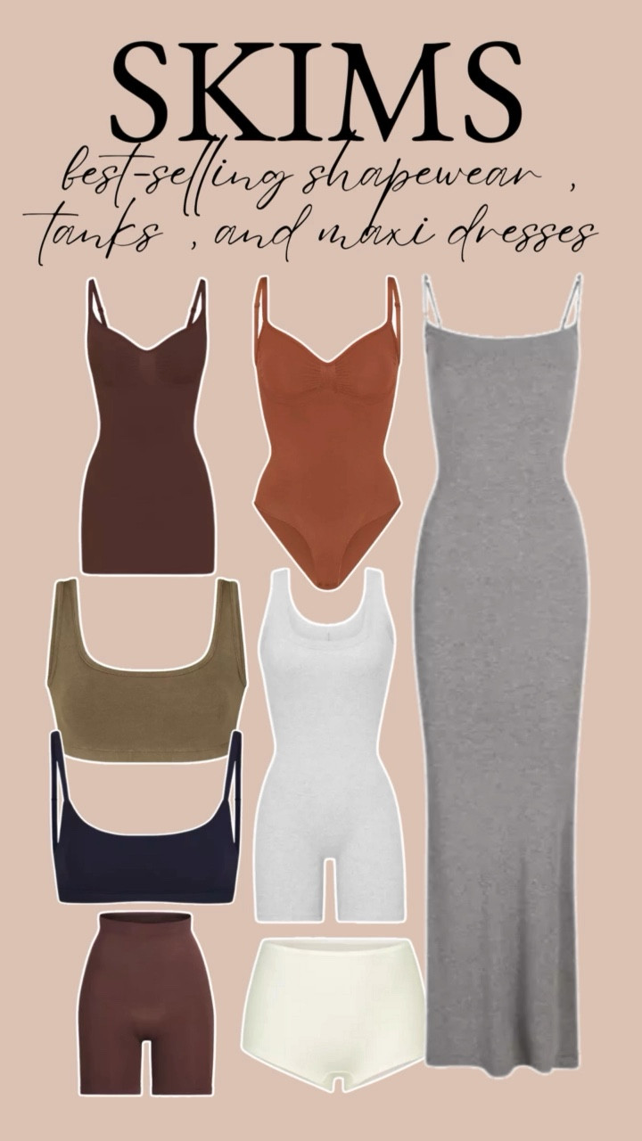Discover unmatched comfort with SKIMS — shapewear redefined. This best-selling collection combines mid-to-strong compression with full-coverage support, perfect for layering or wearing solo. From shapewear to sleek tanks and iconic maxi dresses, SKIMS brings effortless confidence to every look.