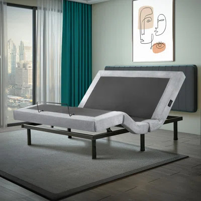 King Adjustable Bed Base | Dual Massage | USB Ports | Zero Gravity | Anti-Snore | Memory Positions | Wayfair North America