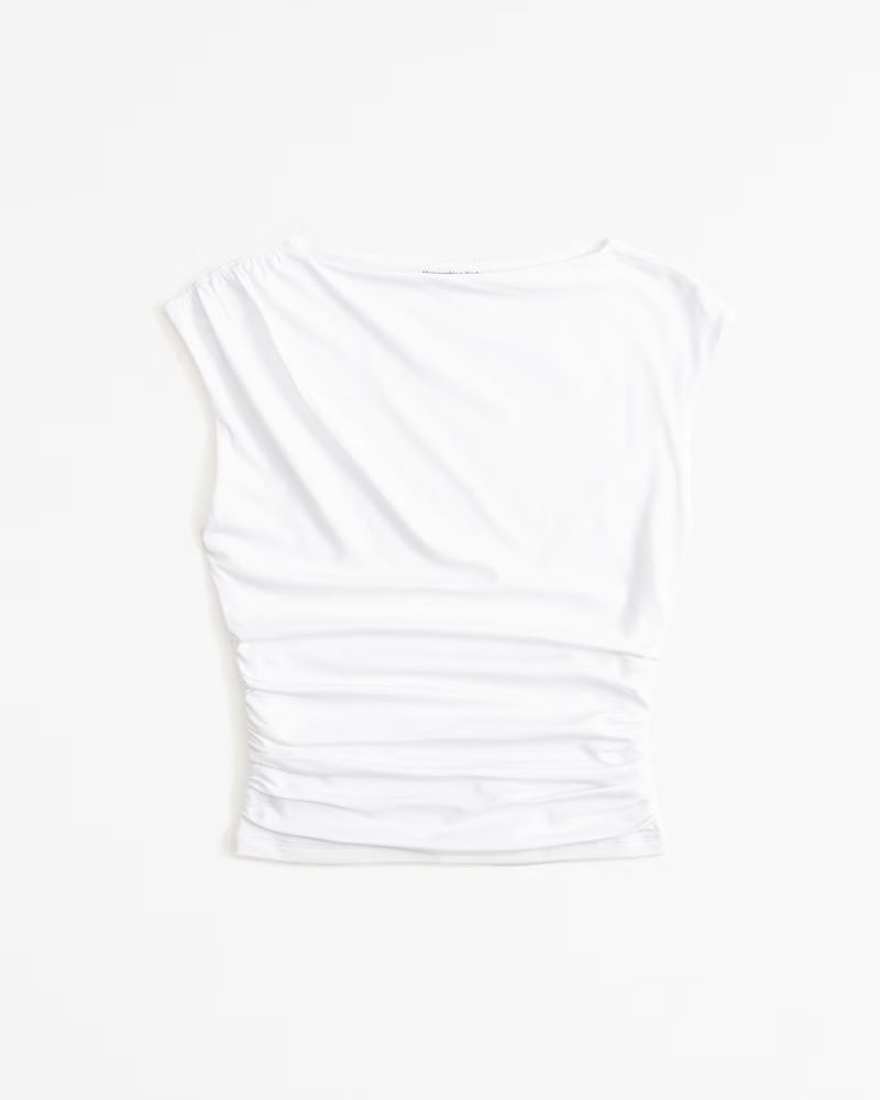 Draped Slash Top | Abercrombie & Fitch (US)