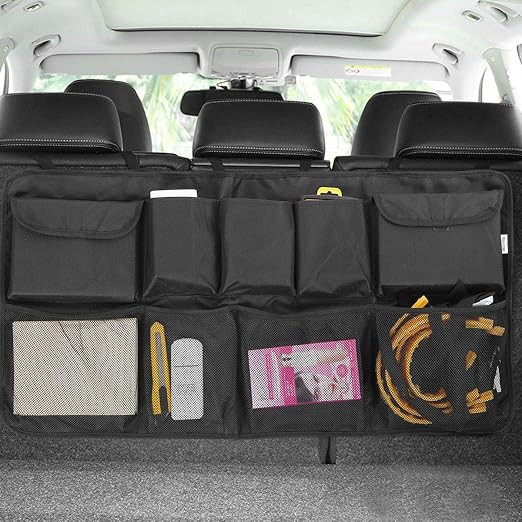 Car Backseat Trunk Organizer, Auto Hanging Back Seat Storage, Car Cargo Trunk Storage Organizer B... | Amazon (US)
