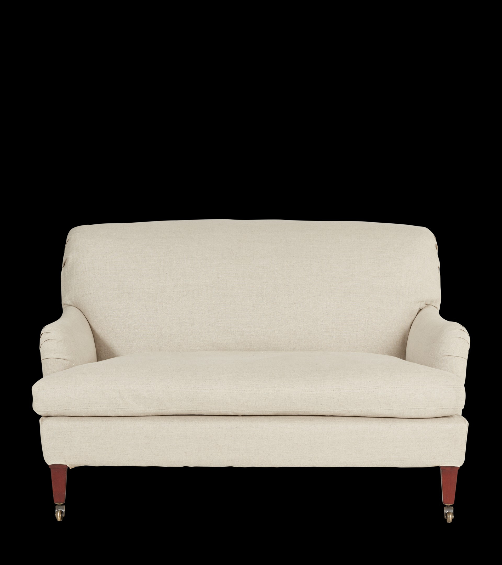 Coleridge 2-Seater Sofa With Linen Slip Cover - Natural | OKA US