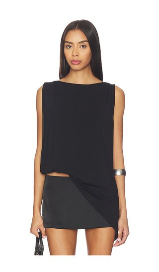 superdown Caprice Asymmetrical Top in Black. - size M | Revolve Clothing (Global)