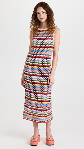 Bunty Blanket Stripe Midi Dress | Shopbop