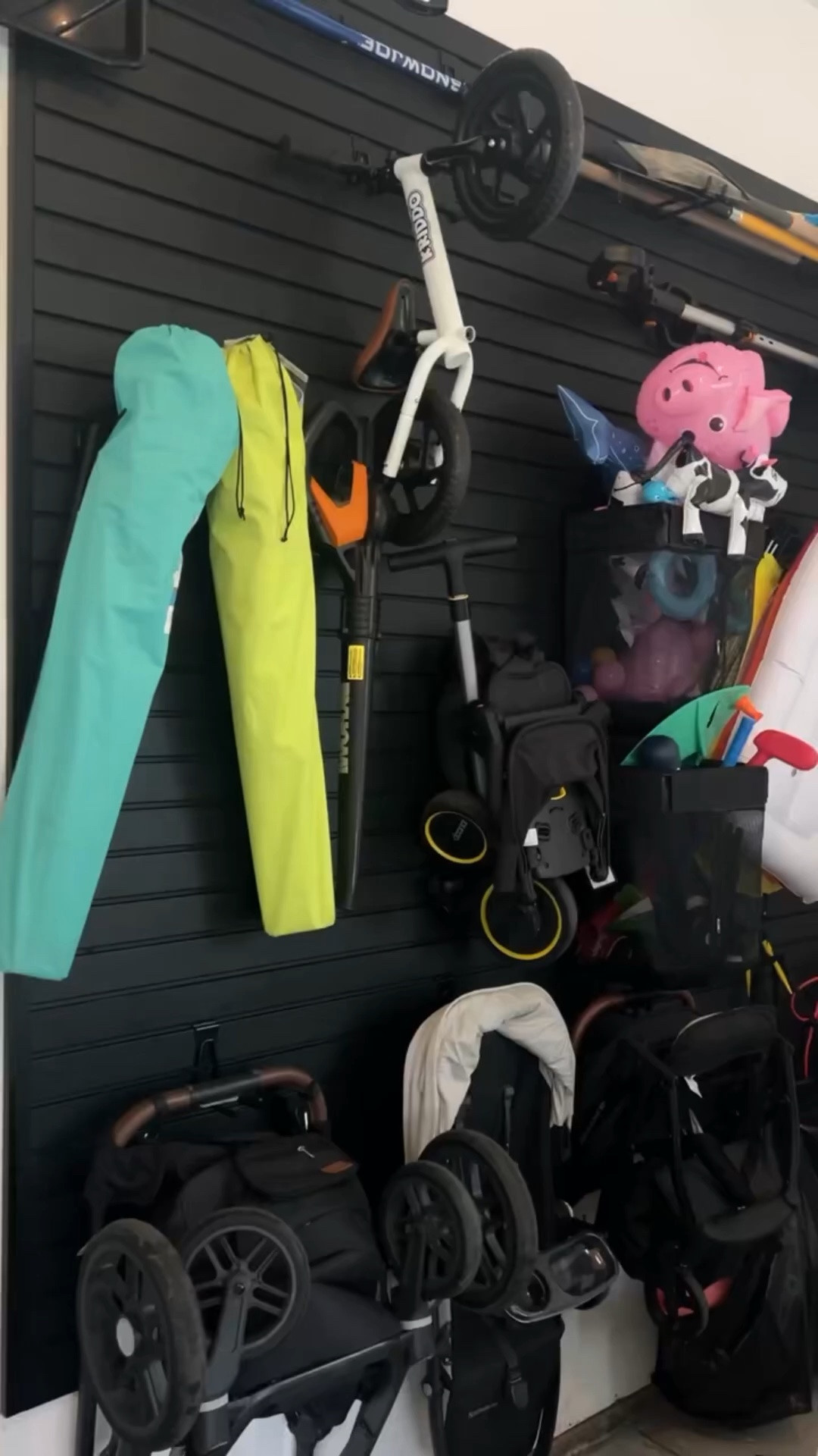 Our garage wall has been the best hack for  summer toy and stroller storage! Linking all the pieces we used to put it together here

#LTKmomlife #LTKHome #LTKKids