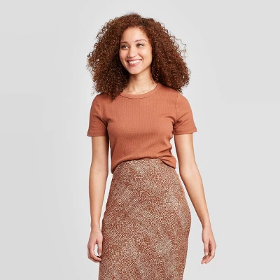 Women's Regular Fit Short Sleeve Crewneck T-Shirt - A New Day™ | Target