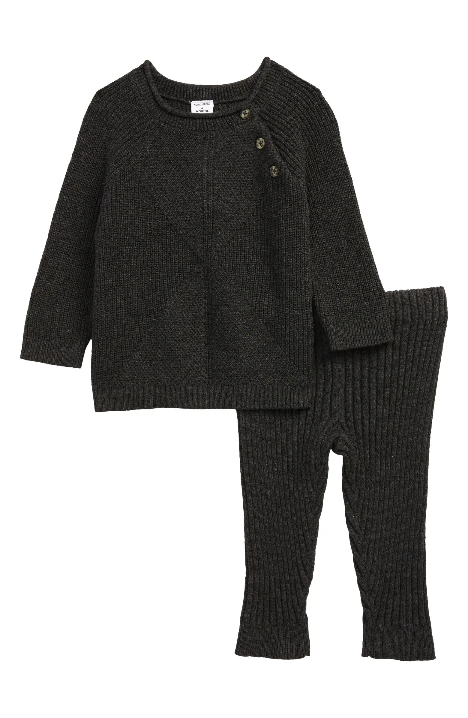 Essential Organic Cotton Sweater & Knit Leggings Set | Nordstrom