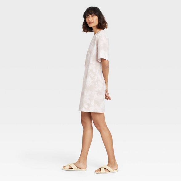 Women's Elbow Sleeve Knit T-Shirt Dress - A New Day™ | Target
