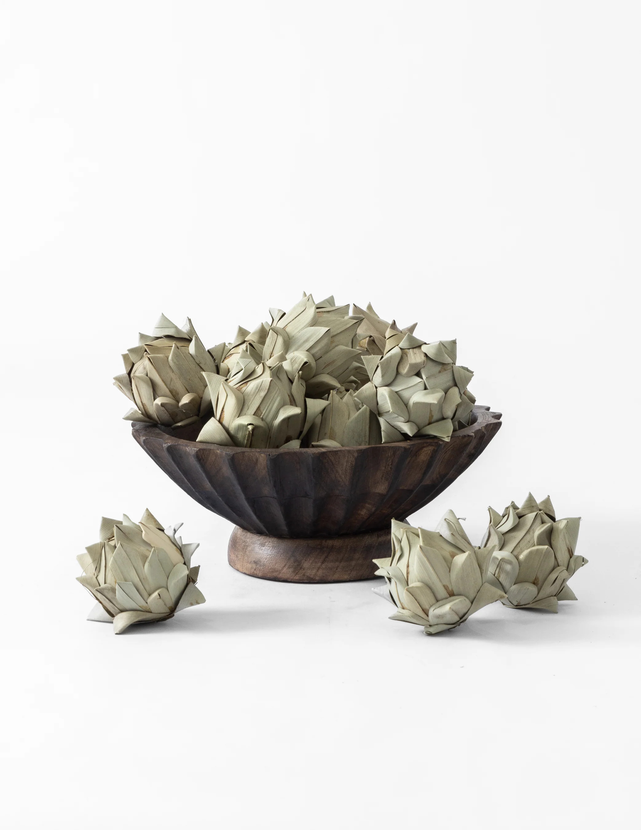 Dried Palm Leaf Artichoke Filler | Eco Chic Home