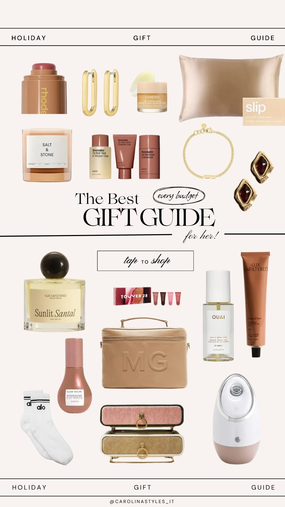 The ultimate gift guide for her in all budget ranges! All these are so good and highly recommend! 

#LTKGiftGuide #LTKHoliday #LTKFindsUnder100
