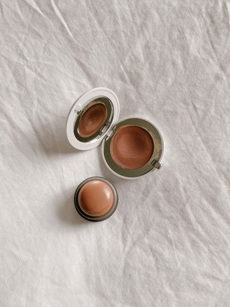 A little bronze, a little rose.. the perfect combo that melts right in 
Merit color | terracotta 
Beauty Counter | chai dusty rose 

#LTKbeauty