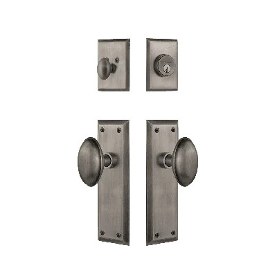 Nostalgic Warehouse New York Entry Set with Homestead Knob | Wayfair North America