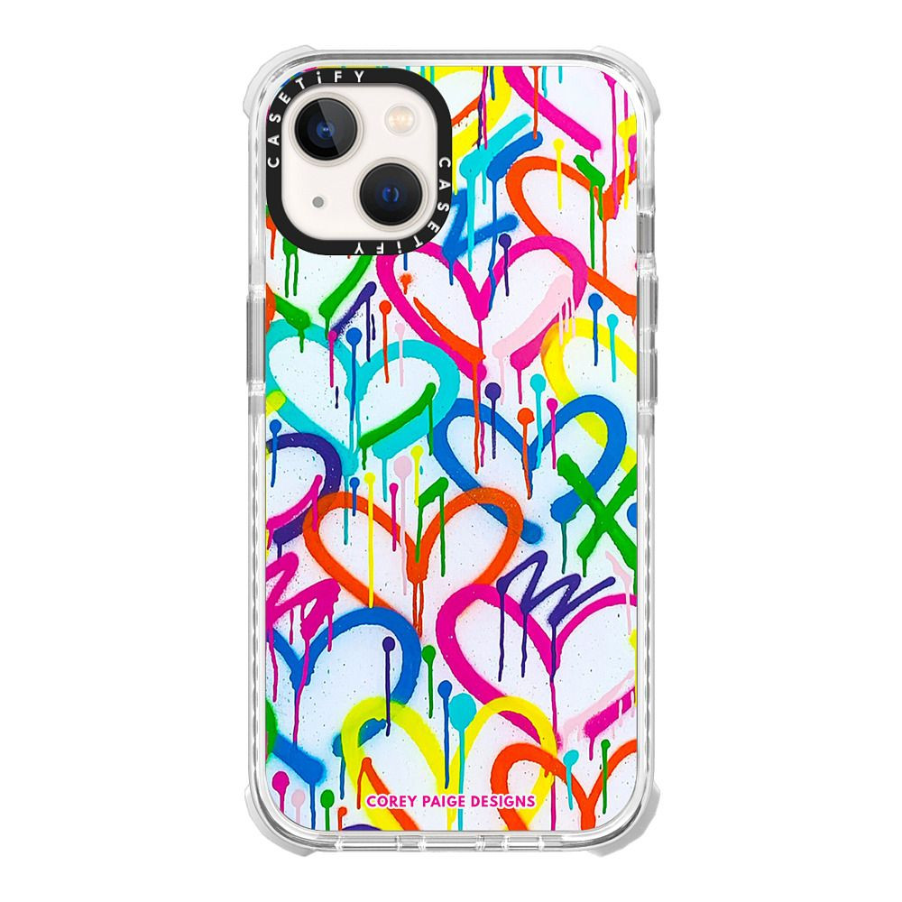 Rainbow Graffiti Hearts by Corey Paige Designs | Casetify