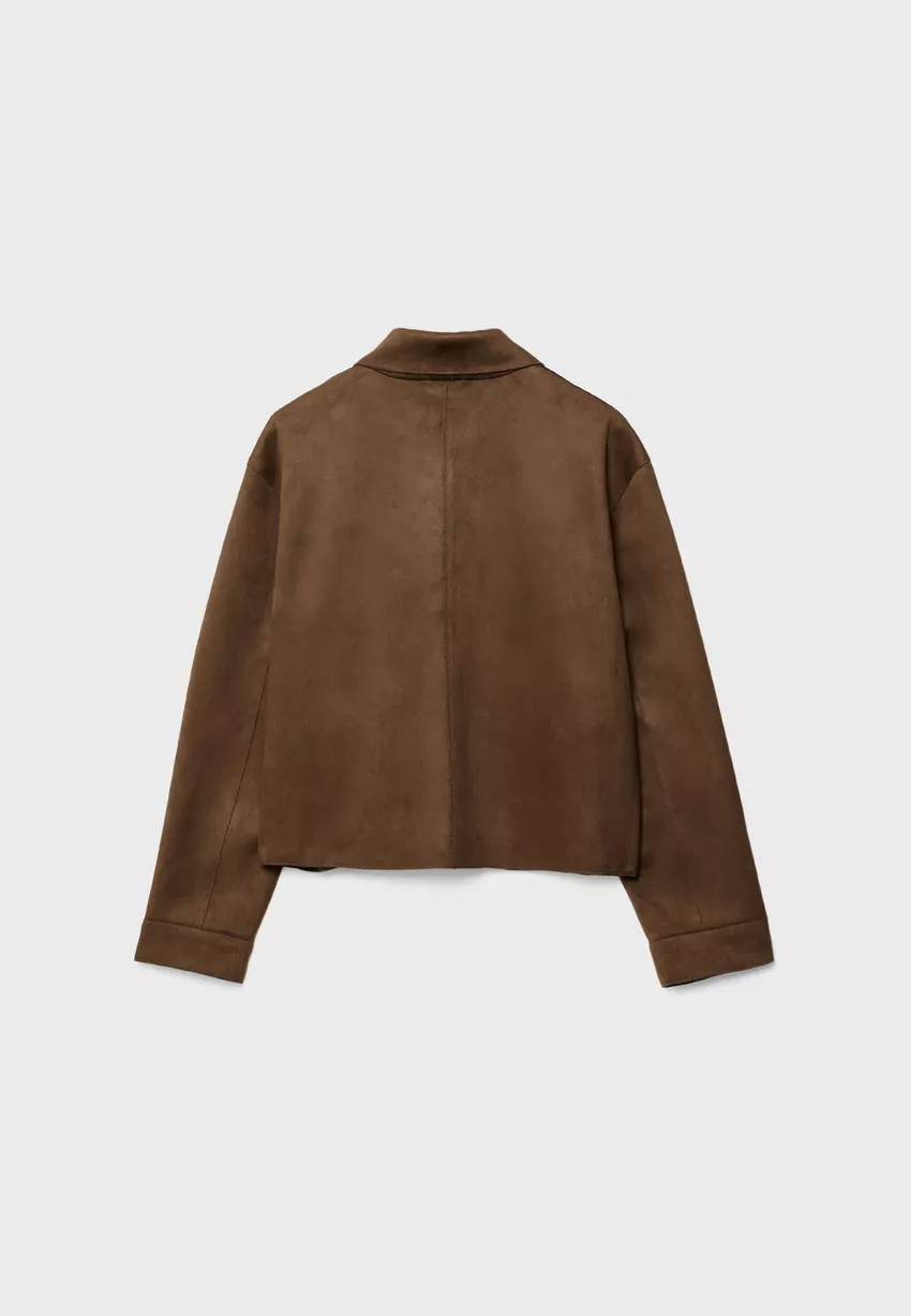 Jacke mit Taschen in Wildlederoptik - Jacken und Strickjacken für Damen | Stradivarius Deutschla... | Stradivarius DE