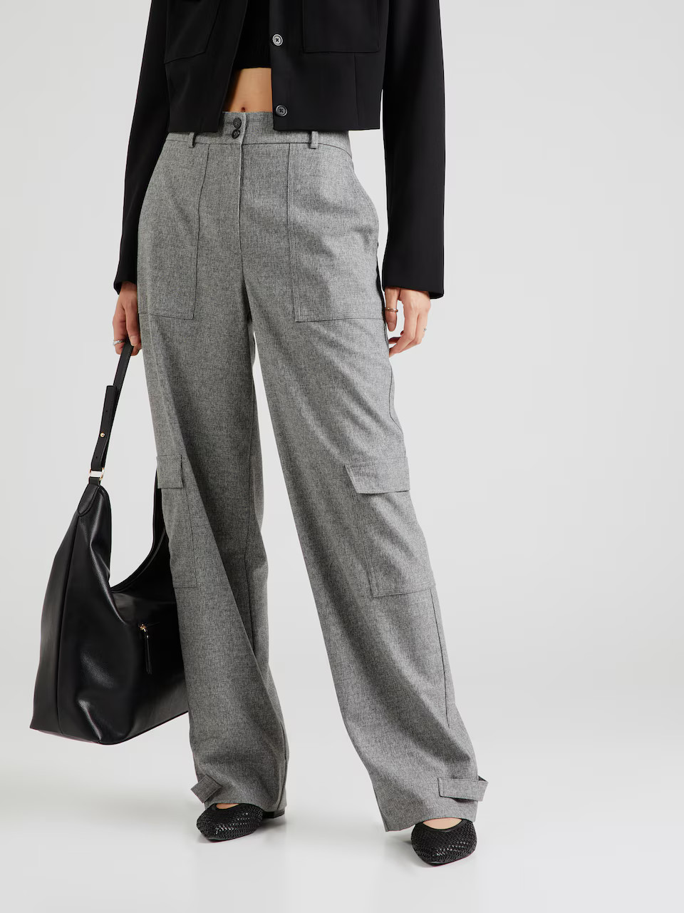 FIVEUNITS Regular Cargobroek 'Sophia' in Grijs Gemêleerd | ABOUT YOU | ABOUT YOU NL