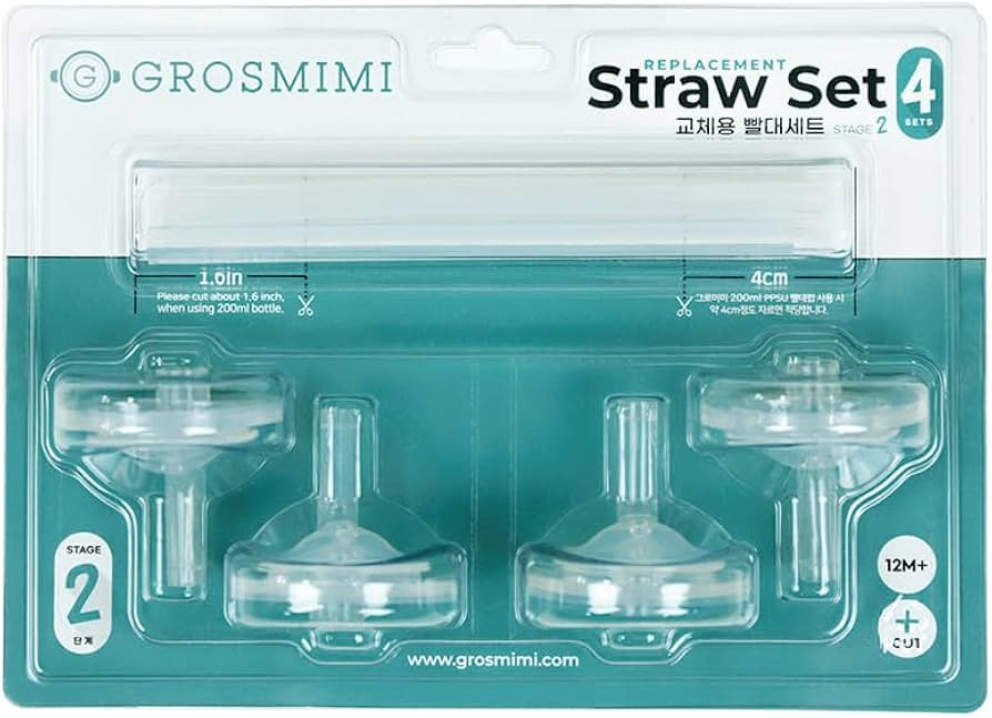 Grosmimi Replacements (Straw kit 4-counts, Stage2) | Amazon (US)