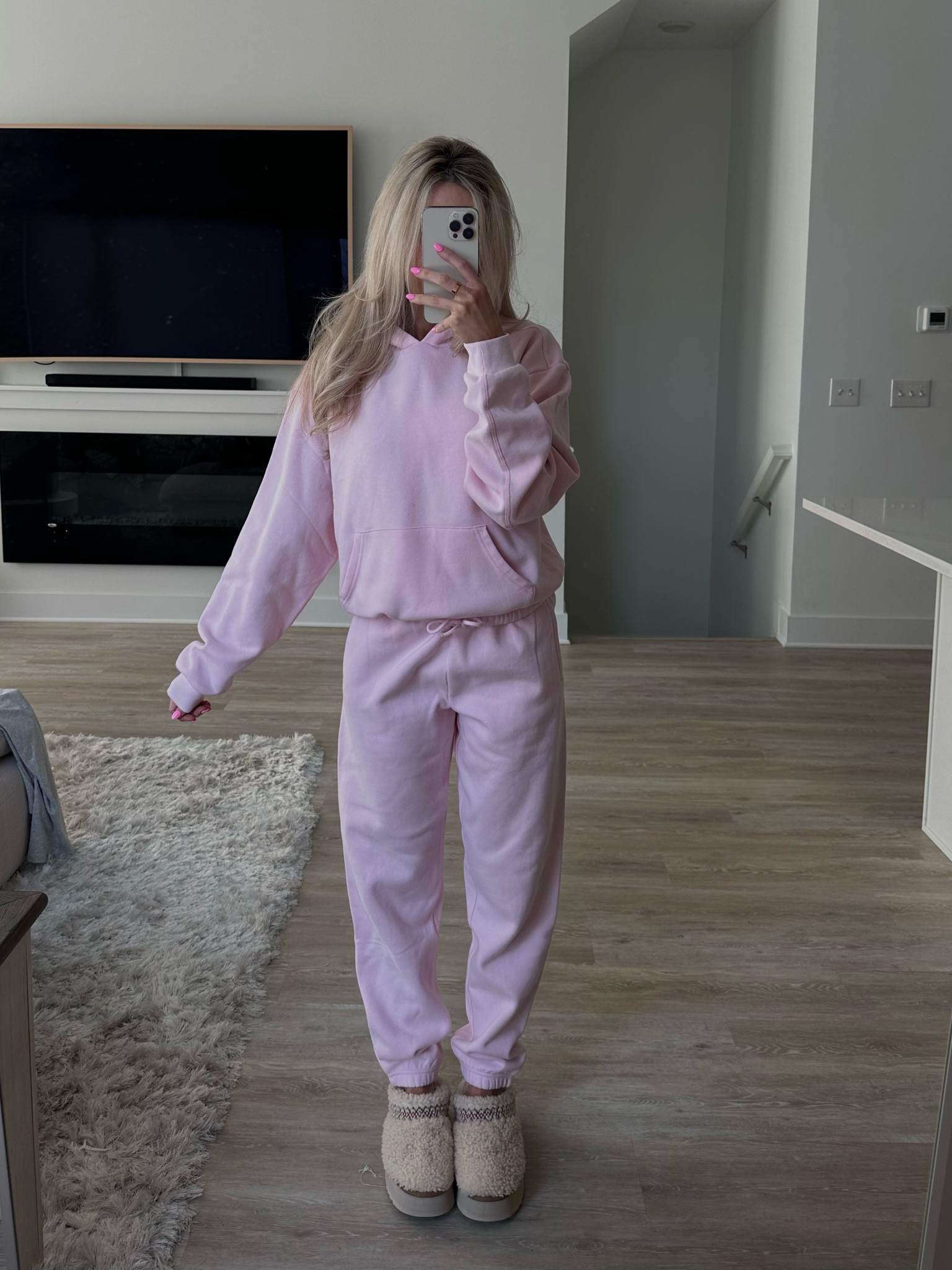 SKIMS cherry blossom sweat set