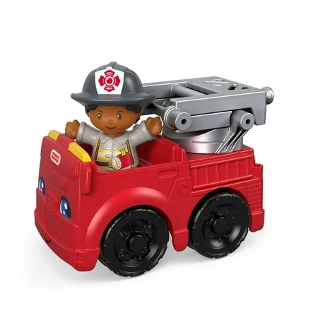 Fisher-Price Little People To the Rescue Fire Truck & Firefighter Figure for Toddlers | Walmart (US)