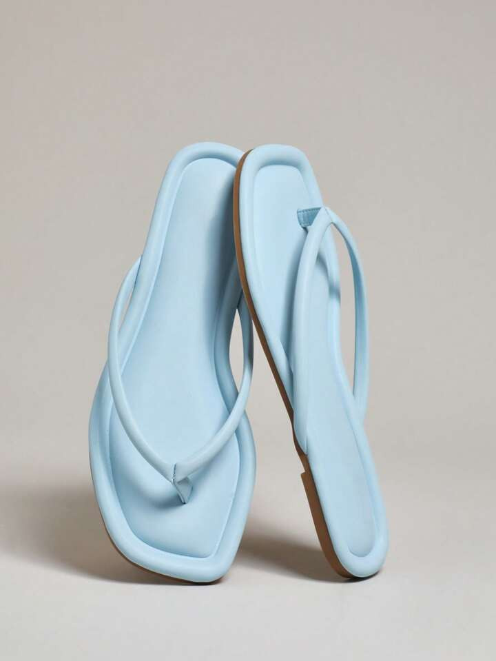 SHUZIA Women Comfortable Classic Thong Flat Sandals | SHEIN