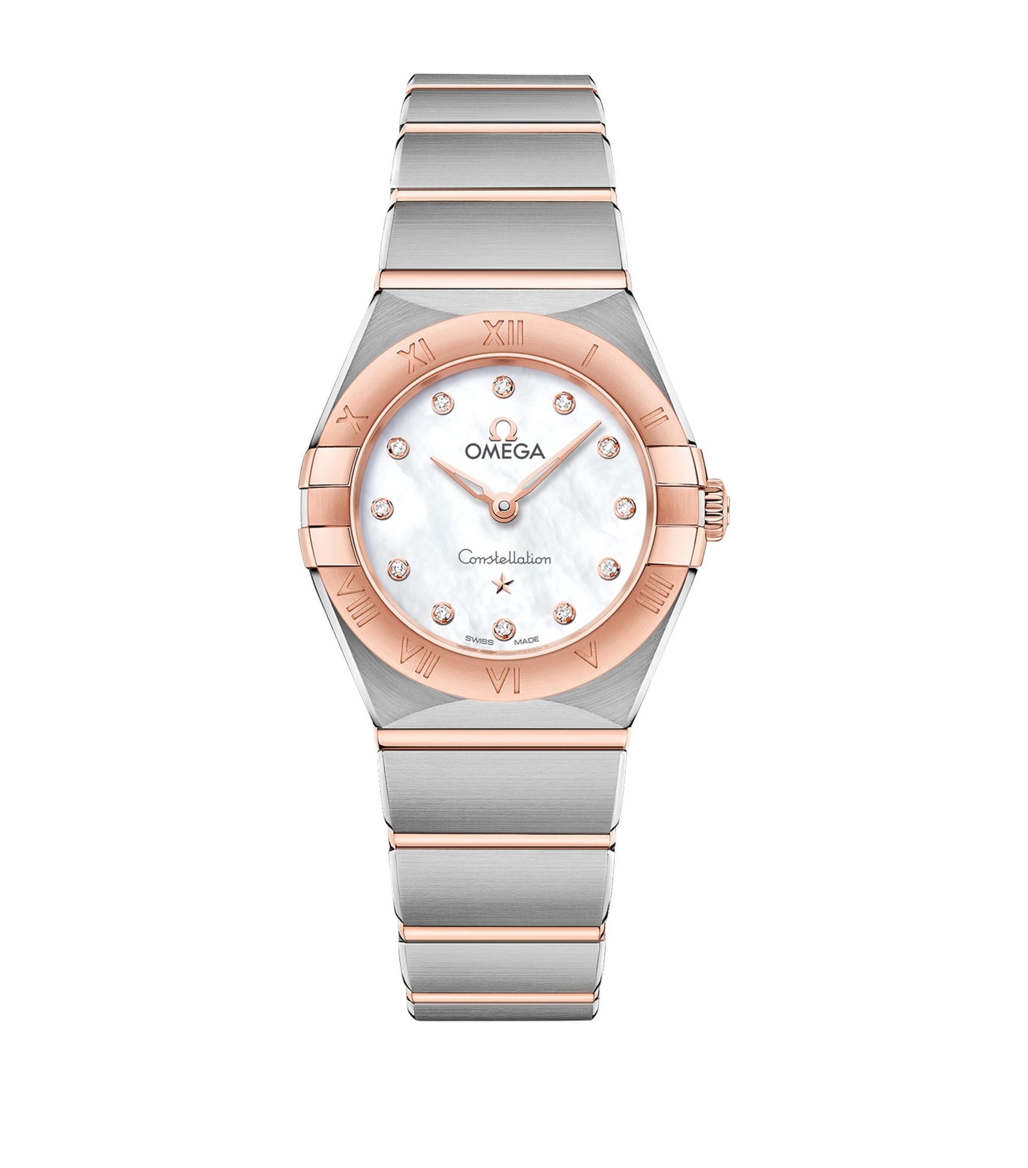 Stainless Steel, Sedna Gold and Diamond Constellation Watch 25mm | Harrods