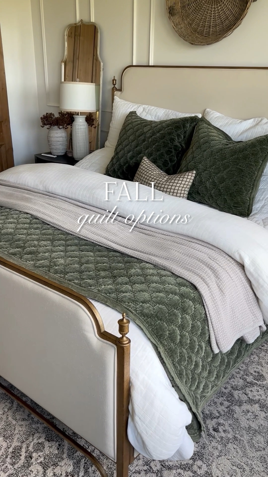I found the prettiest affordable quilts and shams on Amazon. The olive and beige are great for fall/ winter bedrooms. 

#LTKHome #LTKFindsUnder100 #LTKSeasonal