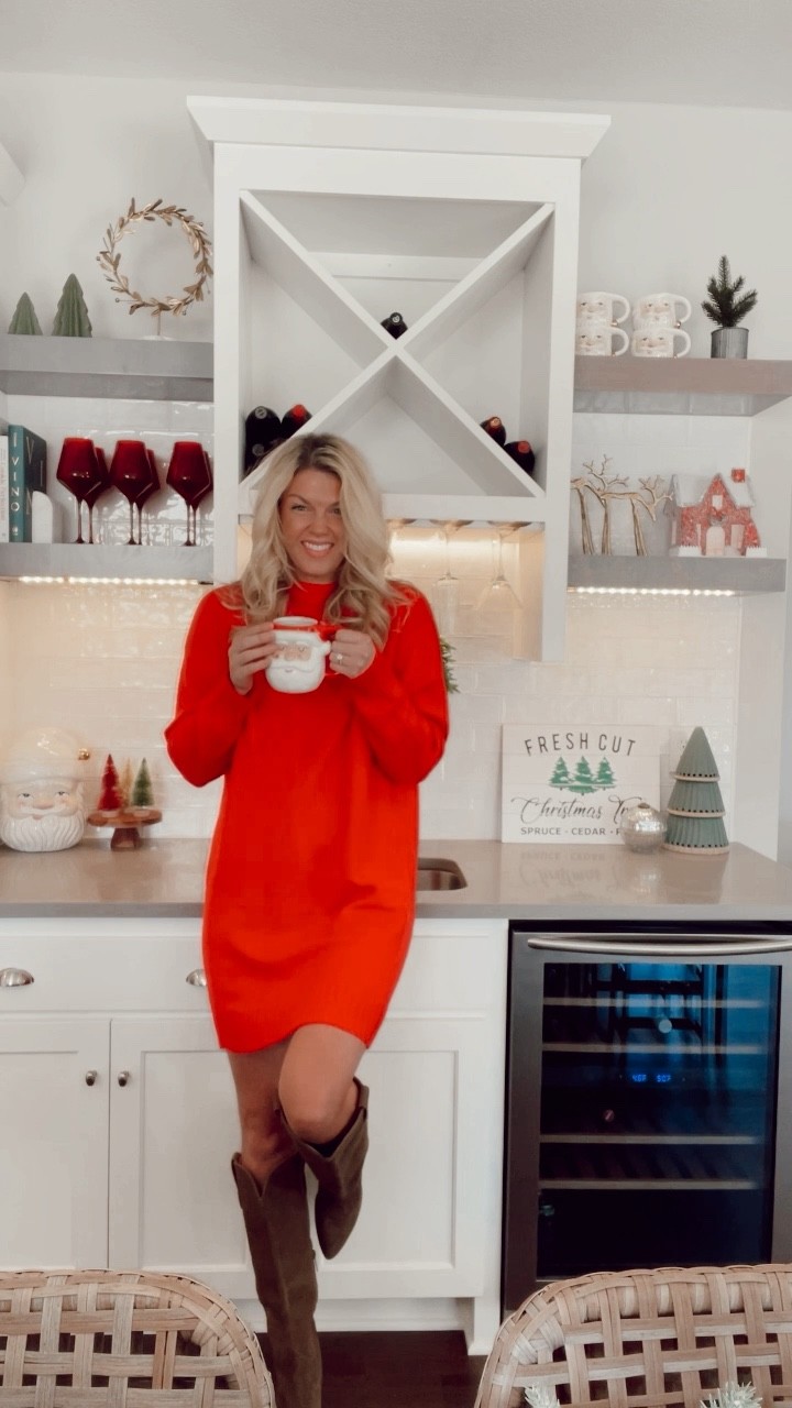 My Christmas kitchen bar set up! 