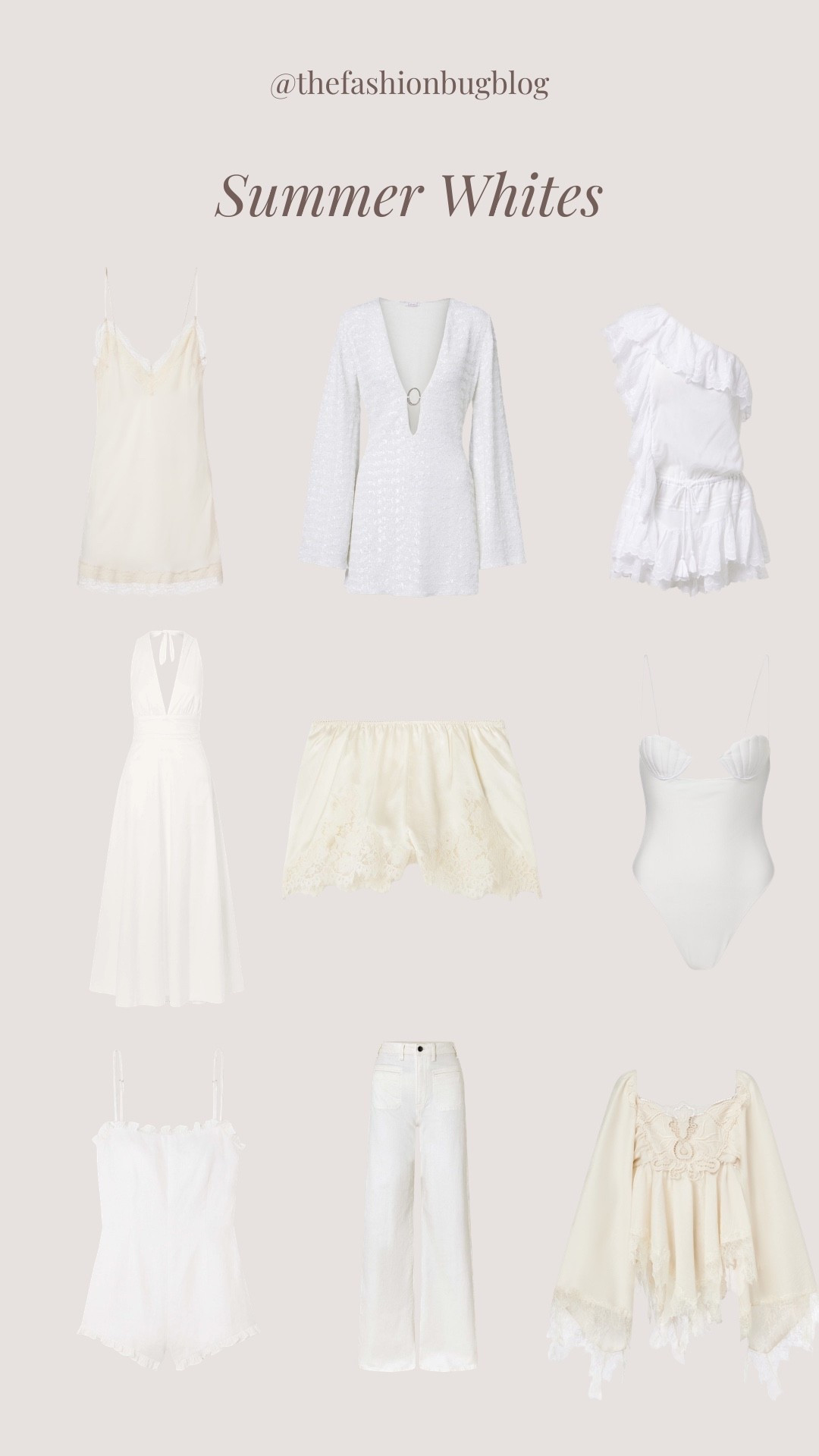 My must have wardrobe white pieces for summer