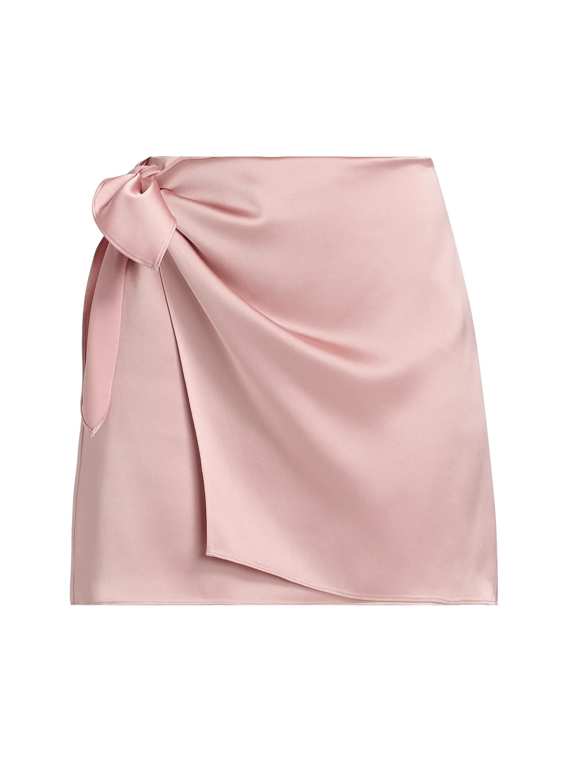 Lydia Satin Crepe Miniskirt | Saks Fifth Avenue