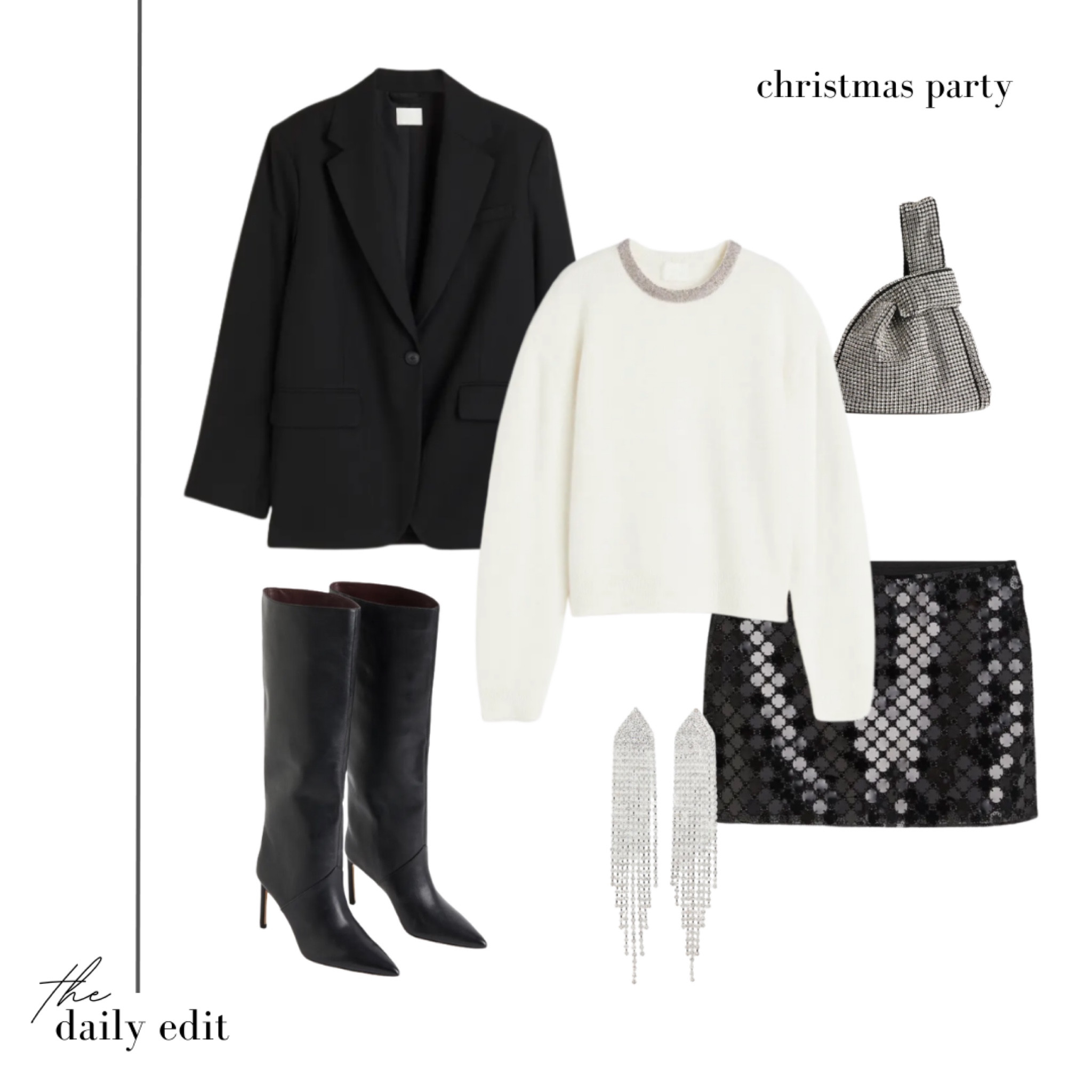 H&M Christmas Partywear ✨ 

Christmas party outfits, what to wear for a party, hmxme, silver sparkle outfit, silver heels, silver accessories, coord suit, women’s suit, ootn, winter outfit, date night outfit, neutral outfit, winter style, Christmas Day outfit, dressy outfit, New Year’s Eve outfit, metallic outfit, night out, day to night look, Black Friday deals, the daily edit, knee high boots, sequin bag, black blazer, sequin skirt, costume jewellery

#LTKCyberWeek #LTKeurope #LTKstyletip