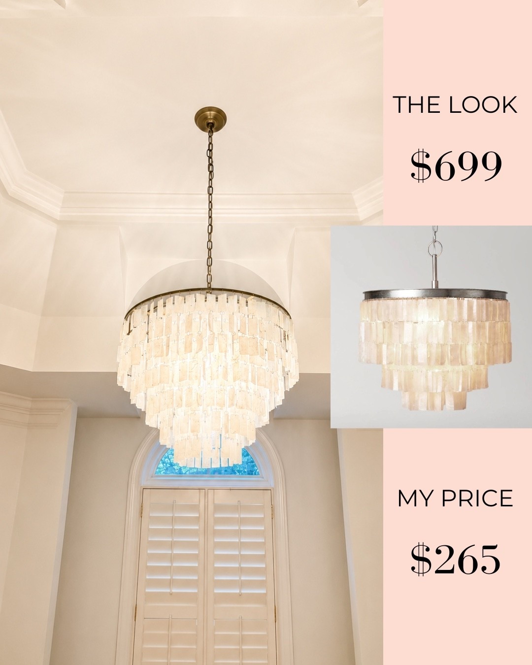 Bathroom chandelier