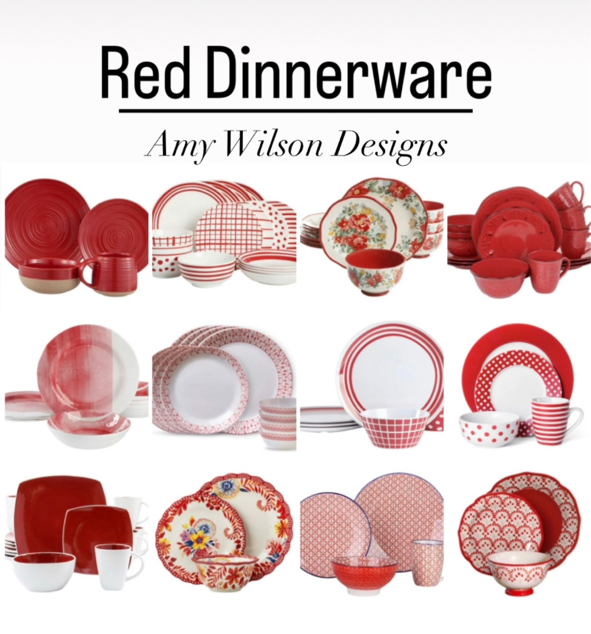 Darling red dinnerware for the Valentine’s season. —they are great for Christmas or Patriotic seasons, too!  #walmart #target #amazon #entertaining #kitchen #dishes #valentine #valentinesday 

#LTKGiftGuide #LTKHome #LTKSeasonal