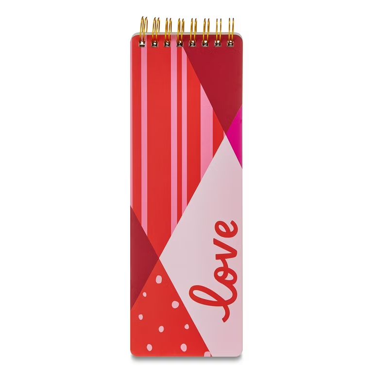 Valentine's Day Pink Love Notebook Stationery by Way To Celebrate, 8.5" | Walmart (US)