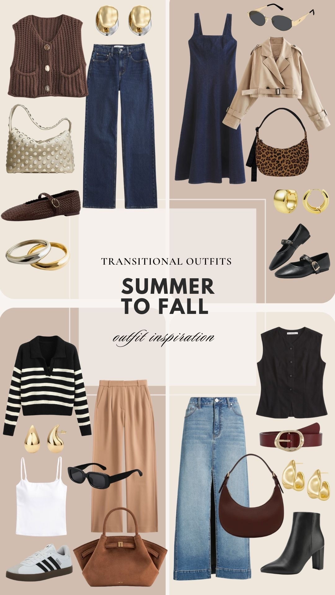 Transitional Outfits: Summer to Fall // fall outfit, fall outfit inspo, fall transition outfit, fall wardrobe, fall closet staples, fall capsule wardrobe, fall fashion, fall style, outfits for fall