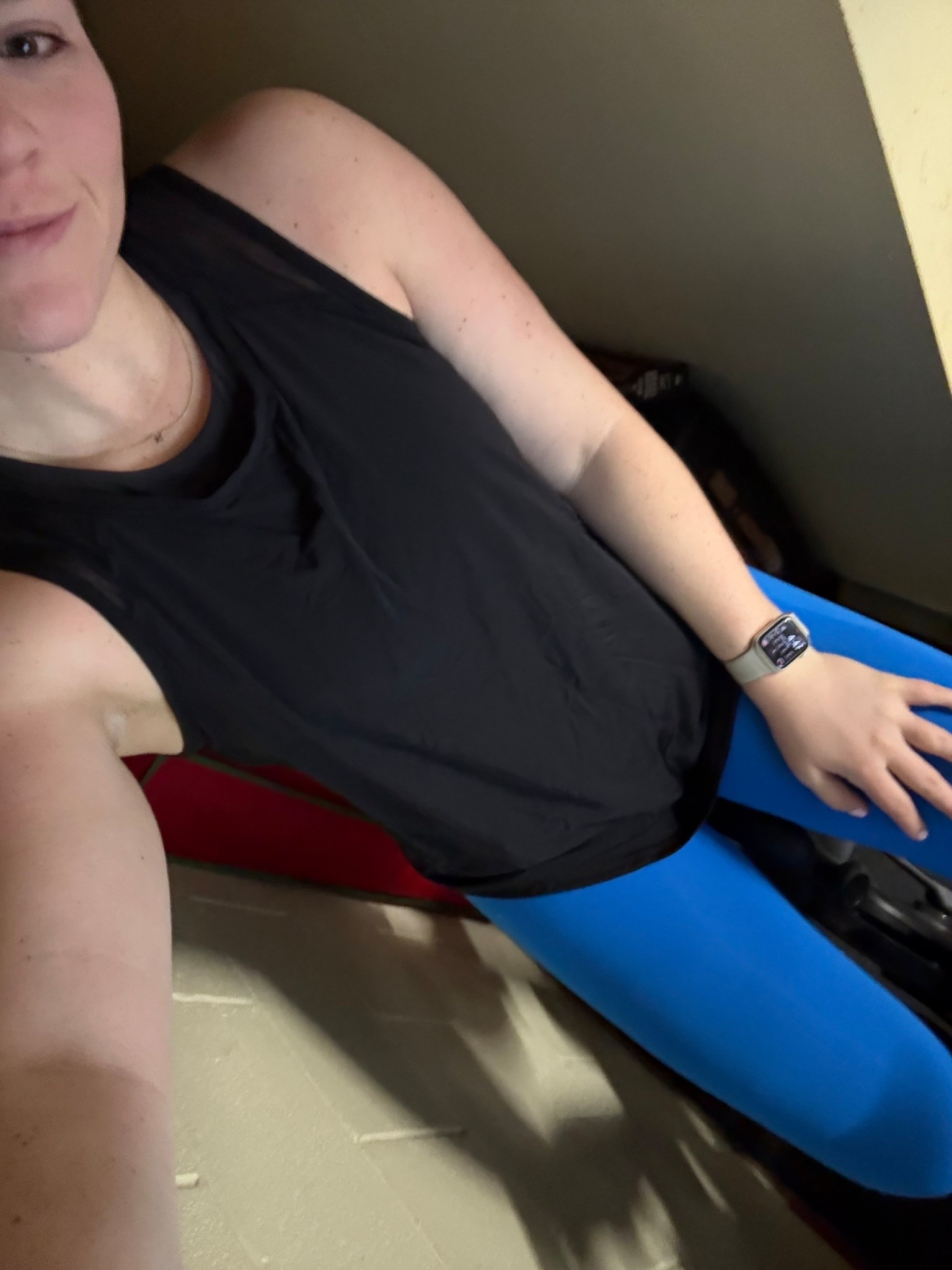 morning workout outfit 
black tank top, workout tank
blue leggings
workout clothes

#LTKFindsUnder50 #LTKFindsUnder100 #LTKSaleAlert