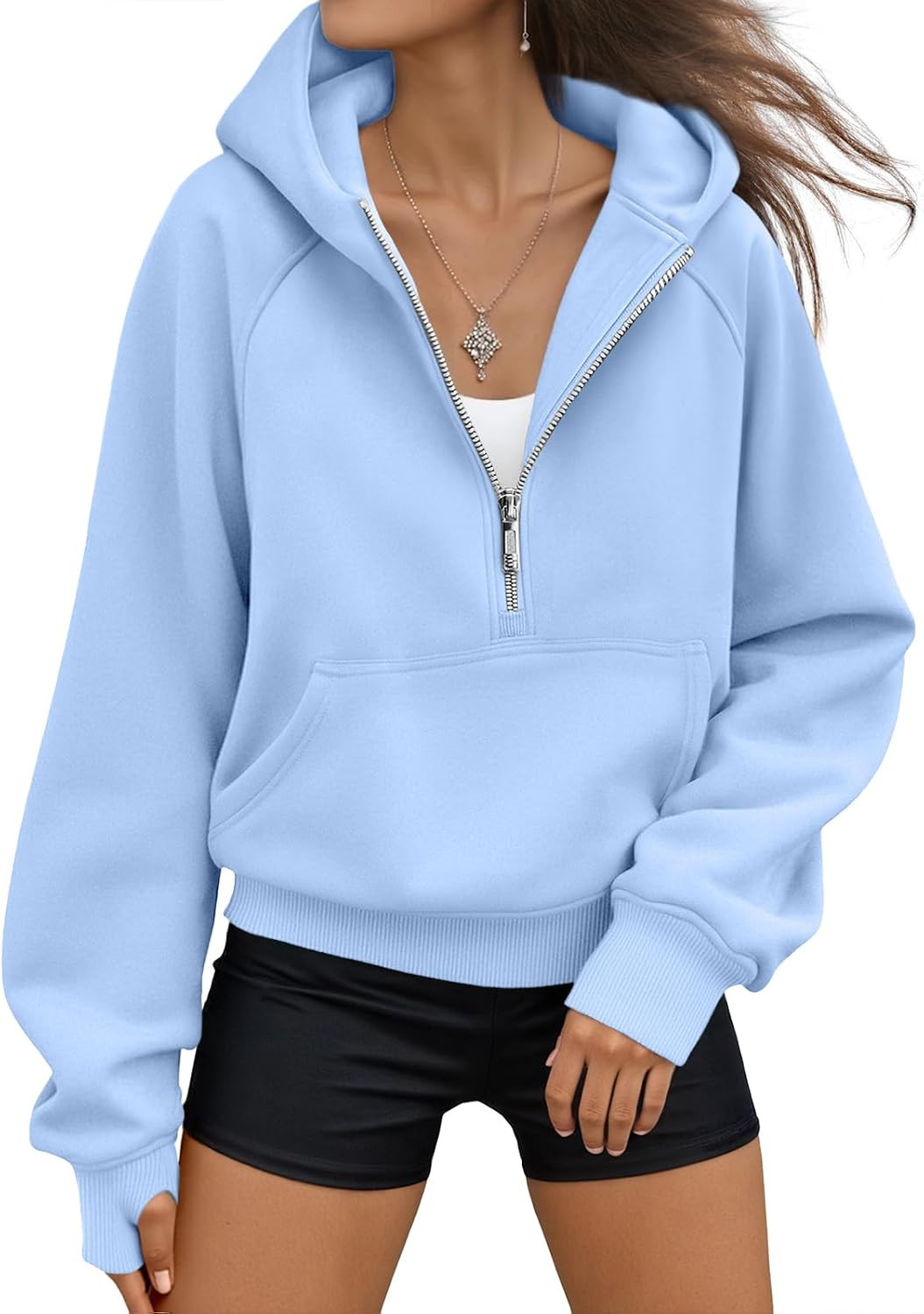 AUTOMET Womens Hoodies Half Zip Up Casual Comfort Fall Clothes 2026 | Amazon (US)