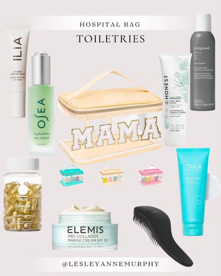 Hospital bag toiletries - bringing mom’s favorite toiletries is essential in my opinion. Clean skincare, vitamins and the matching mama/baby toiletries bags don’t hurt 😘 

#LTKbaby #LTKfamily #LTKbump