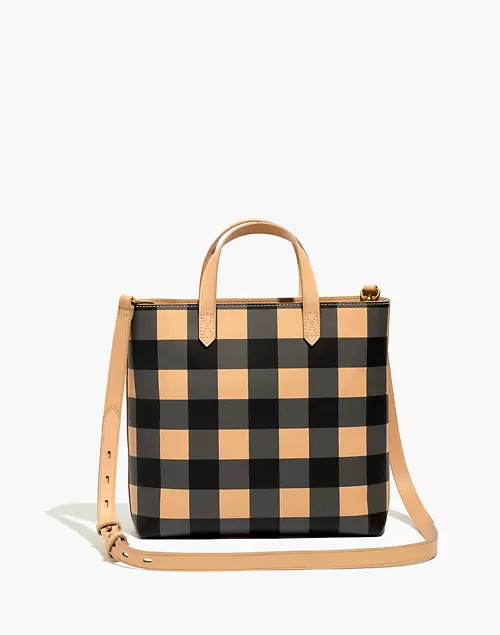 The Zip-Top Transport Crossbody: Gingham Edition | Madewell