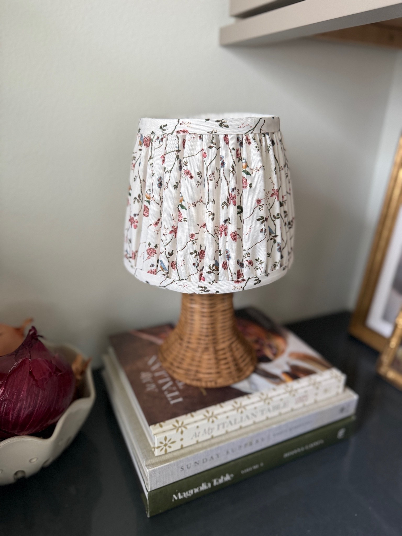 Obsessed with this mini lamp! The floral shade is adorable. ￼

#LTKHome