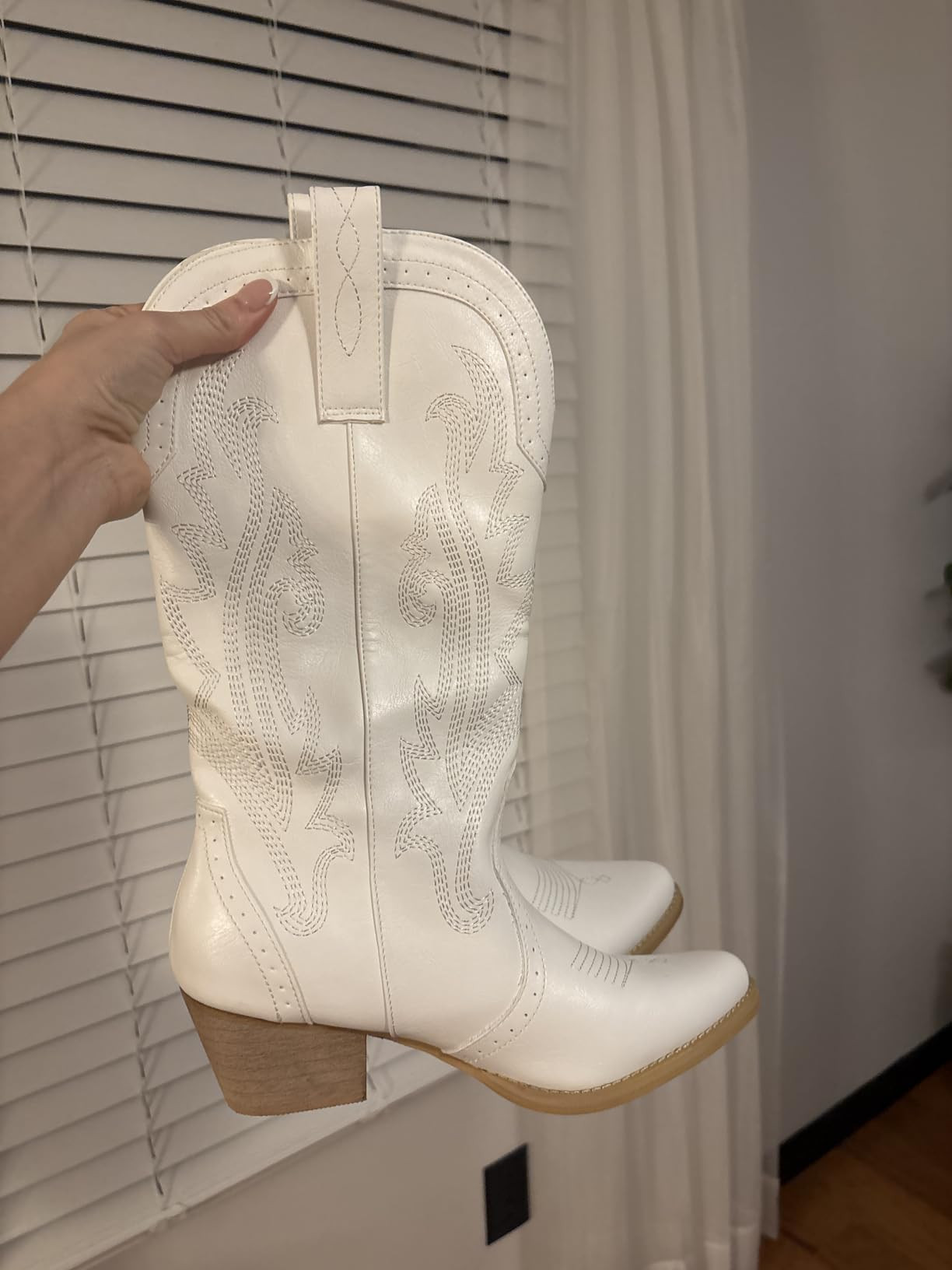 HISEA Rollda Cowboy Boots for Women, Cowgirl Boots, Comfortable Western Boots with Pointed Toe St... | Amazon (US)