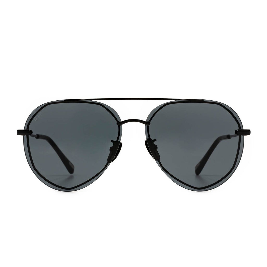 COLOR: black   grey sunglasses | DIFF Eyewear