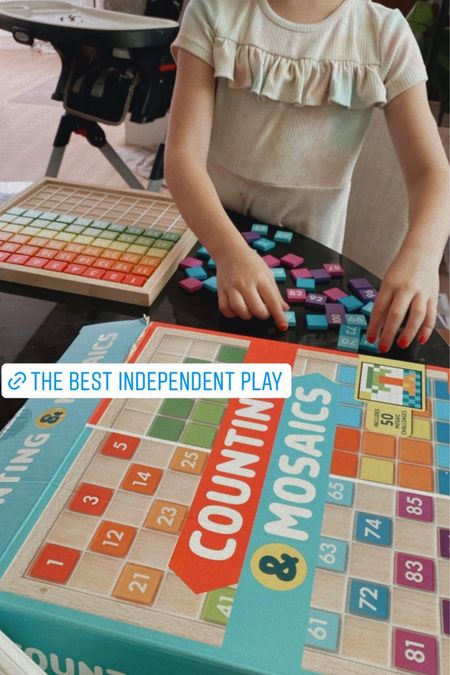 Great gift idea for kids to encourage independent play, learning games for numbers and colors. Even my two year old loves to play with these tiles & color coordinate them. Kids gift ideas, gift ideas for girls, gift ideas for boys 

#LTKkids #LTKfamily #LTKsalealert