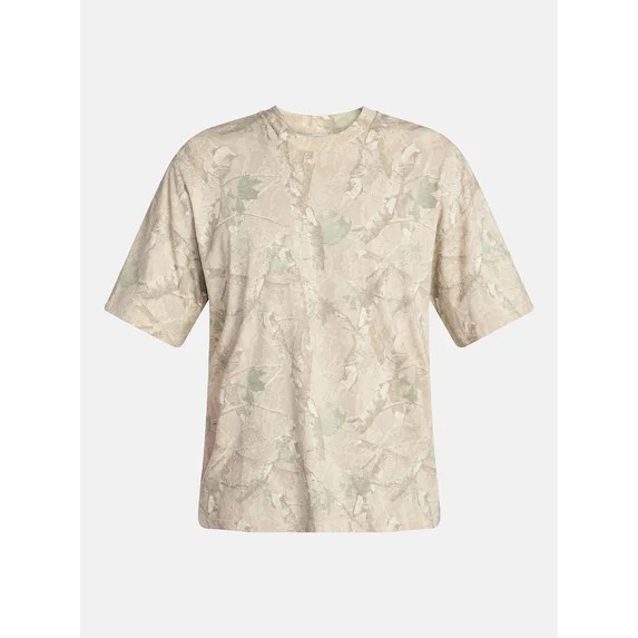 No Boundaries Men's Oversized Boxy Tee with Short Sleeves, XS-4XLT | Walmart (US)