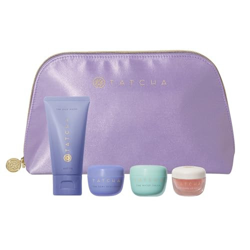 TATCHA's Travel Essentials Set, Trial-Size Bestselling Skincare & Pouch | Amazon (US)