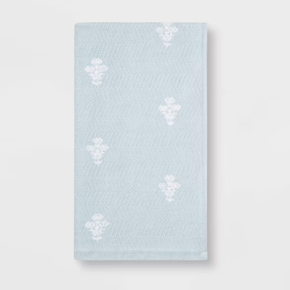 Flat Woven Bath Towel Aqua - Threshold™ | Target