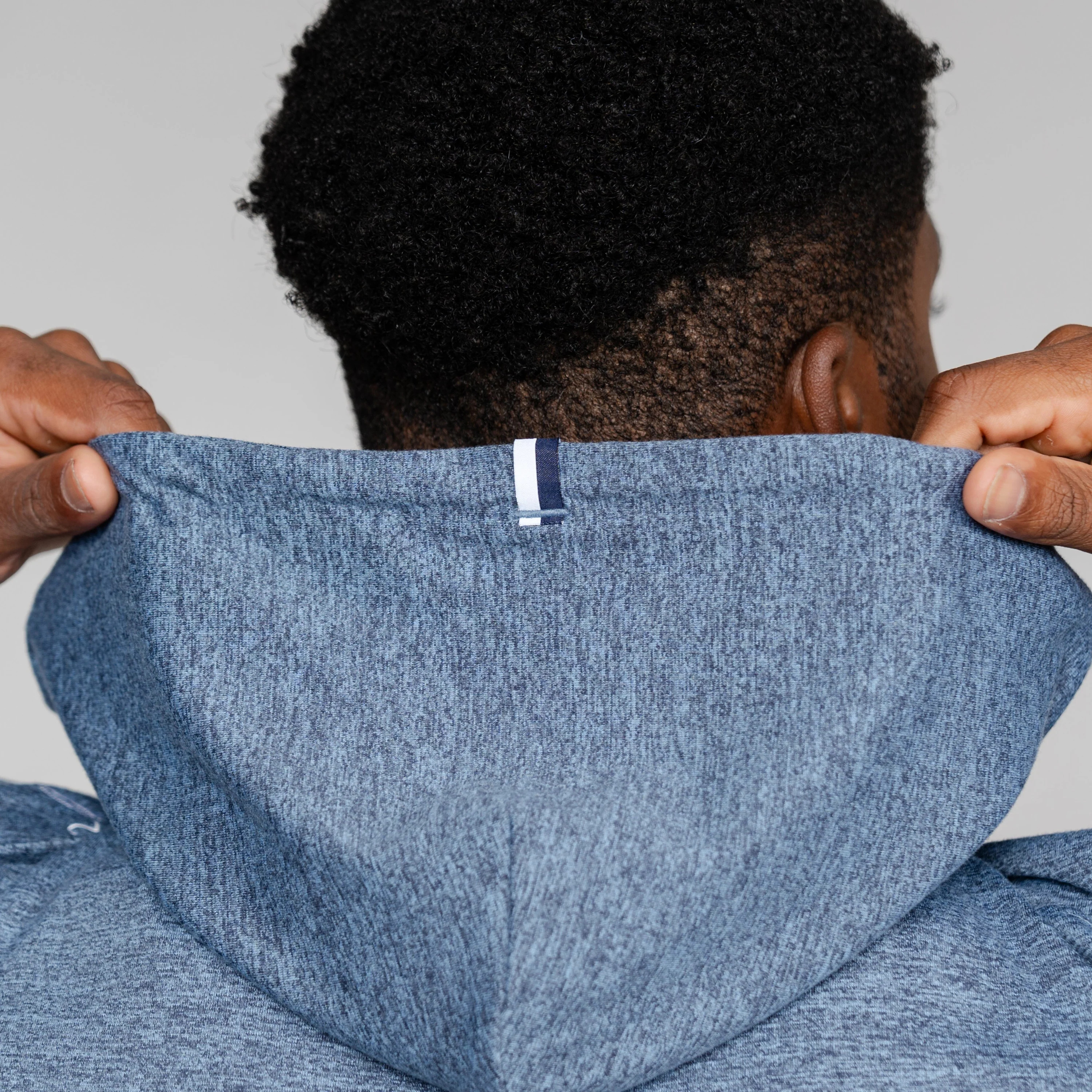 Hesi Performance Hoodie - Heather Zone Blue | Rhoback | RHOBACK