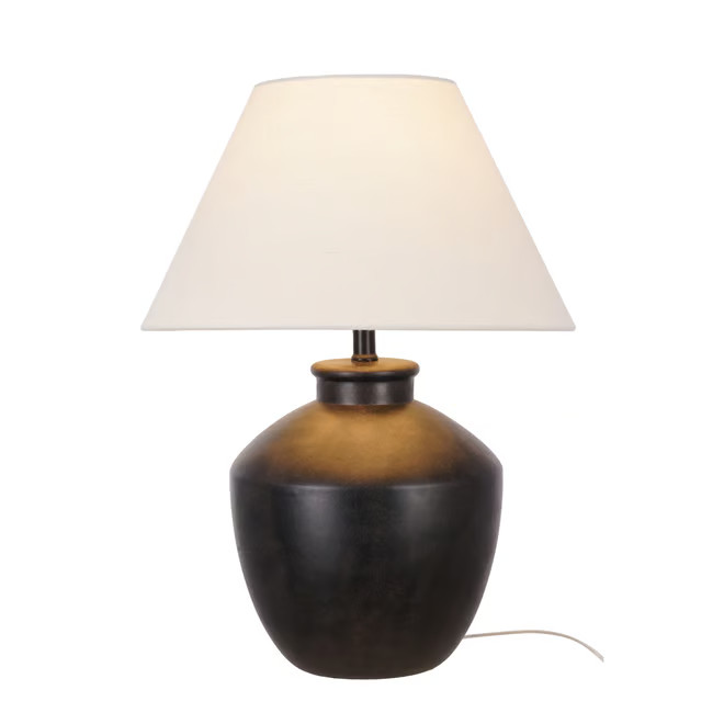 My Texas House 22" Urn Table Lamp, Distressed Texture, Black Finish - Walmart.com | Walmart (US)